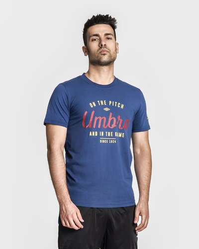 T-shirt con stampa vintage - Celeste
